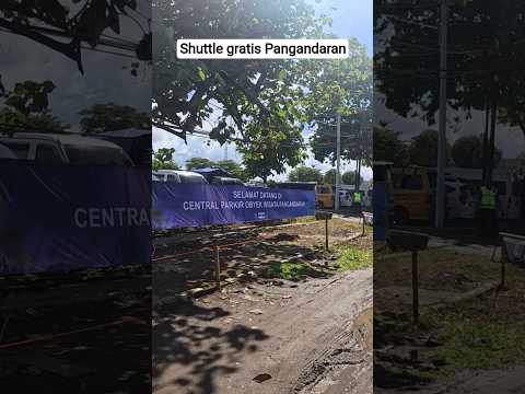 Shuttle gratis Pangandaran Hari Ini Libur Lebaran 2026 #shorts