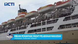 Ribuan Penumpang Padati Pelabuhan Makassar