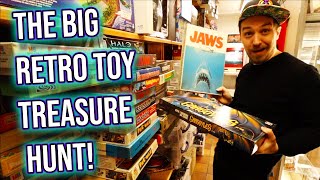 Toy Hunting at Elmoo Vintage Toy Store! TMNT, Infaceables, Captain Planet, Dino Riders, Spiderman!