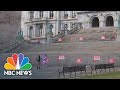 Single Pro-Trump Demonstrator Protests At New York State Capitol On Inauguration Day | NBC News NOW