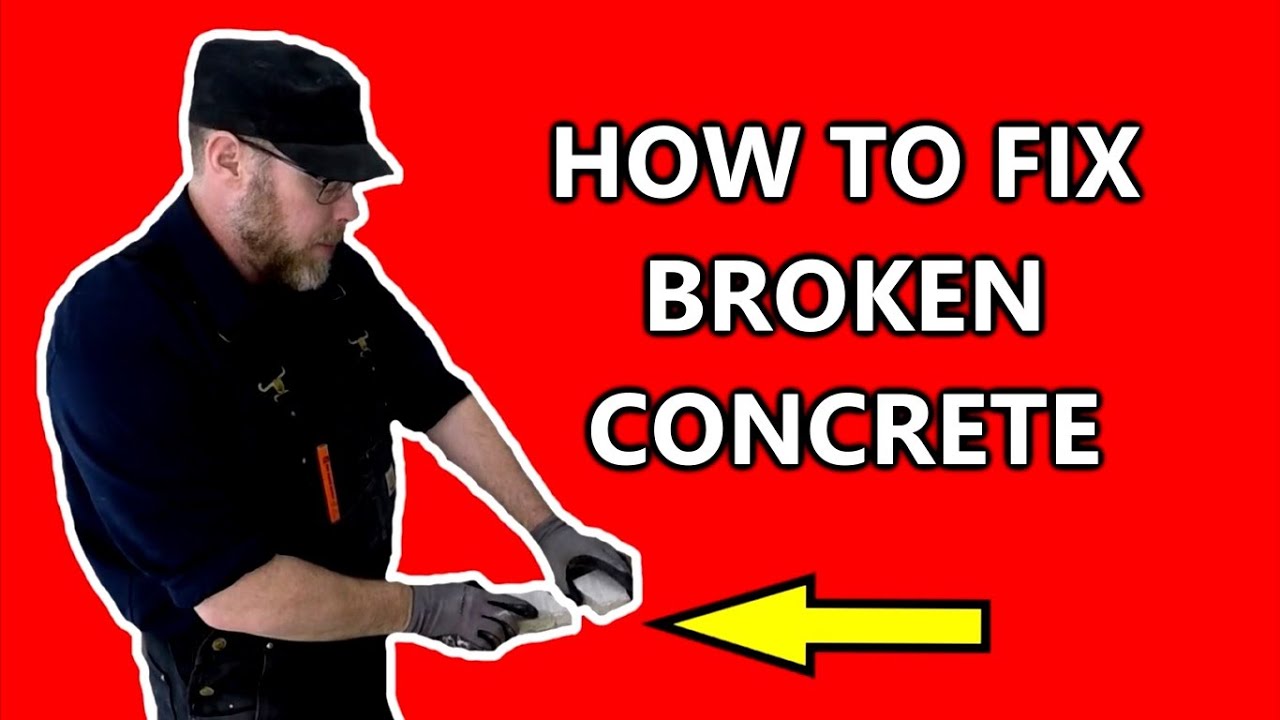 How To Fix Broken Concrete YouTube