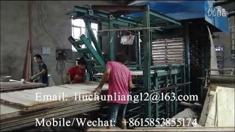 semi-automatic blockboard hot press with loader and unloader