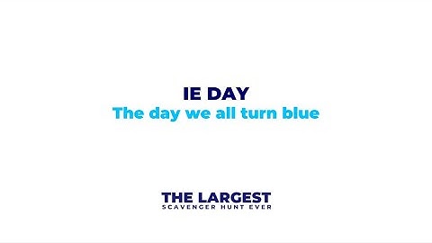 IE Day 2021 | The Largest Scavenger Hunt Ever