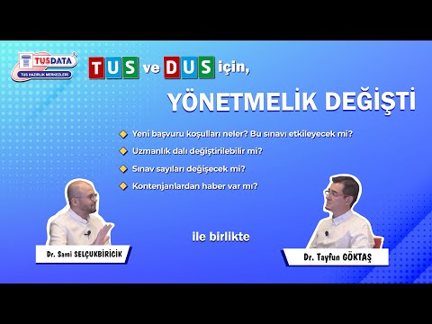 TUS ve DUS için YÖNETMELİK DEĞİŞTİ!