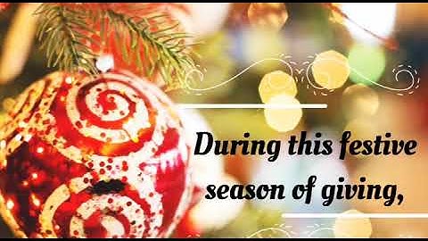 Our Christmas message 2018!
