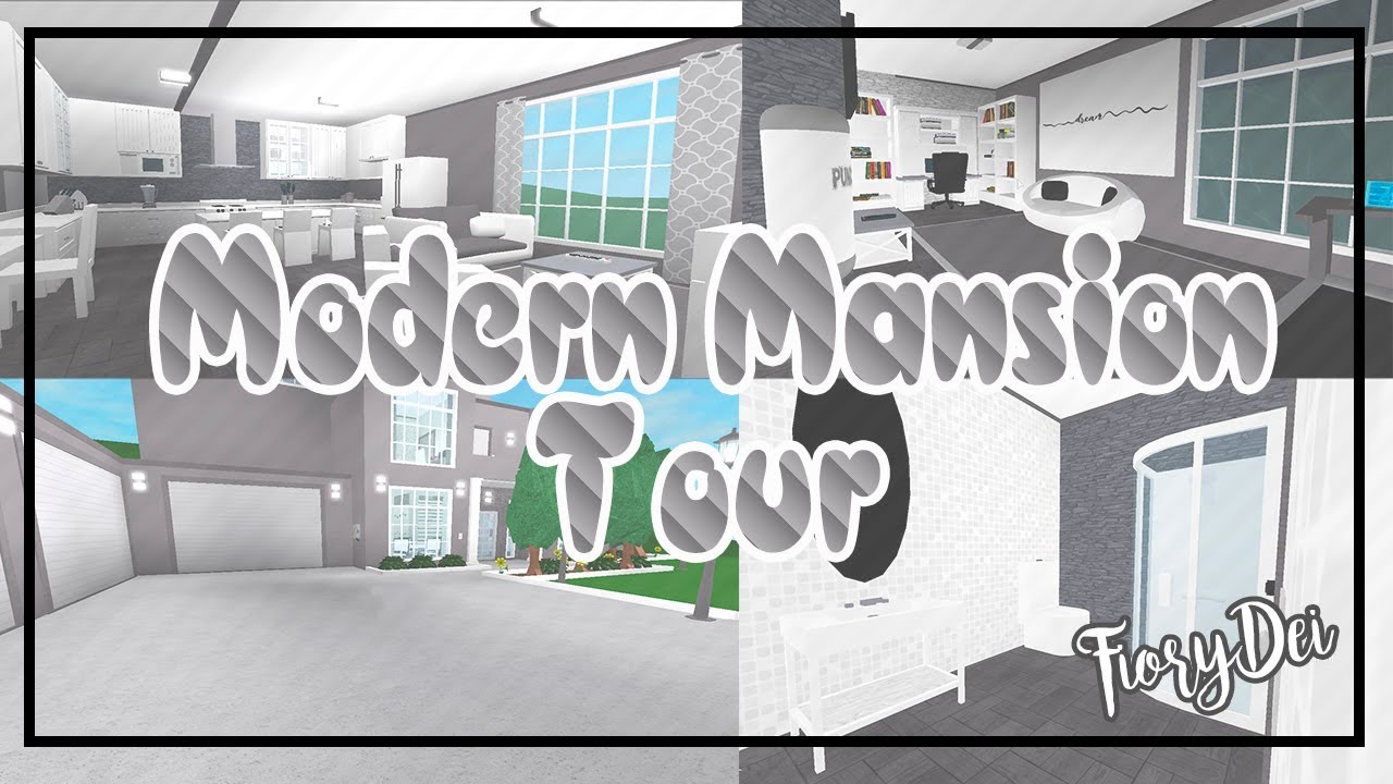 Roblox Welcome To Bloxburg Modern Mansion Tour By Fiorydei - roblox welcome to bloxburg aesthetic two story house 36k
