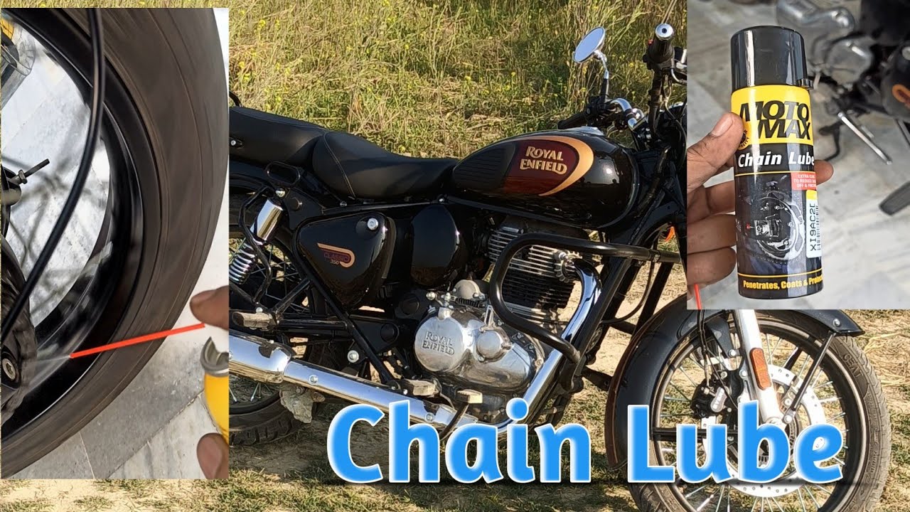 Royal Enfield Me chain Lube kaise kare Classic 350 Reborn YouTube