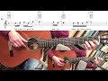 Michel Fugain - Une Belle Histoire (Guitar lesson of melody and chords)