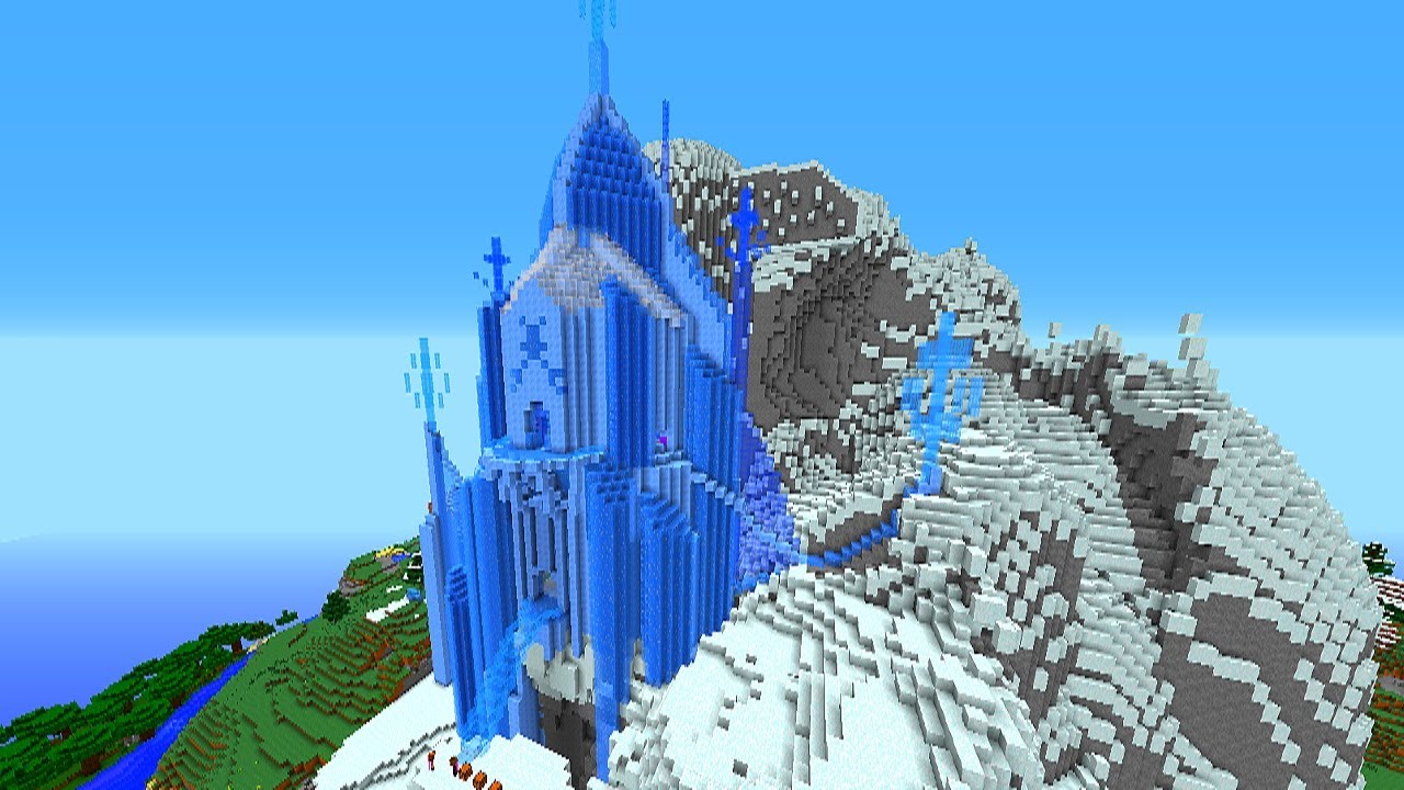 Minecraft: Frozen Castles Custom PVP Map! (Disney's Frozen 