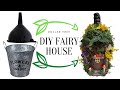 DIY Fairy Garden House for Miniature Garden with Dollar Tree Items