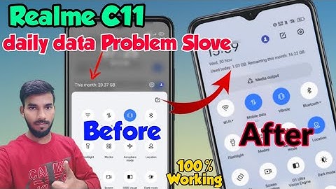Realme C11 me daily usage data kaise Show Kare | Realme c11 daily usage data | Realme c11 usage date