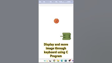 Display and move image through keyboard using C Program #win32  #clanguage  #coding  #windows