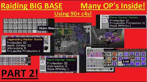 Raiding Base! Using 90c4s! Many OP