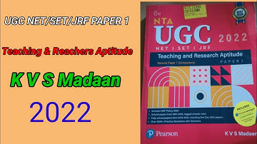 UGC NET paper 1(K V S Madaan) Teaching and reachers Aptitude#Unboxing (@letslearnassam2210 )