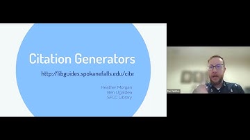 Citation Generators Workshop