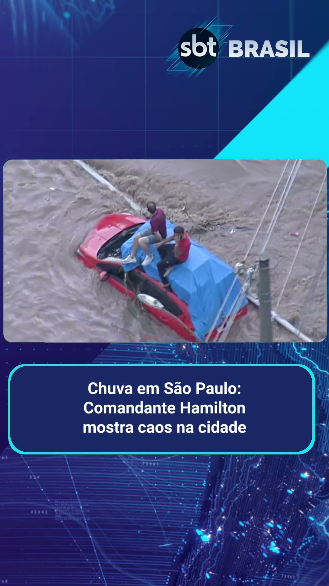 Tempestade causa alagamentos, falta de energia e caos no transporte em SP | SBT Brasil (24/01/25)