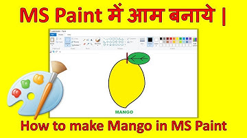 How to make mango in MSPaint in hindi