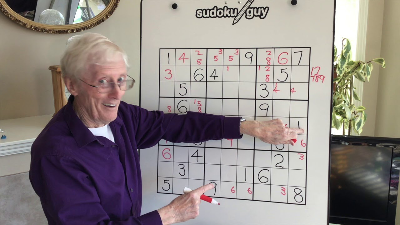 Sudoku Tutorial  62 How to spot an X wing using rows and then knowing what to do