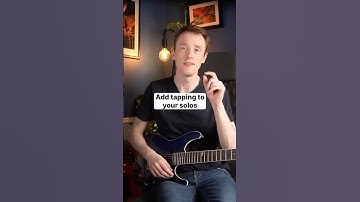 This is the easiest way to add tapping to your solos #leadguitar #shredguitar #leadguitarist