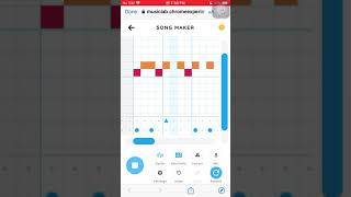 I played we will rock you on chrome music lab with phone