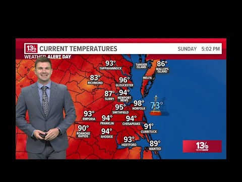 Weather Alert Day continues into Monday - YouTube