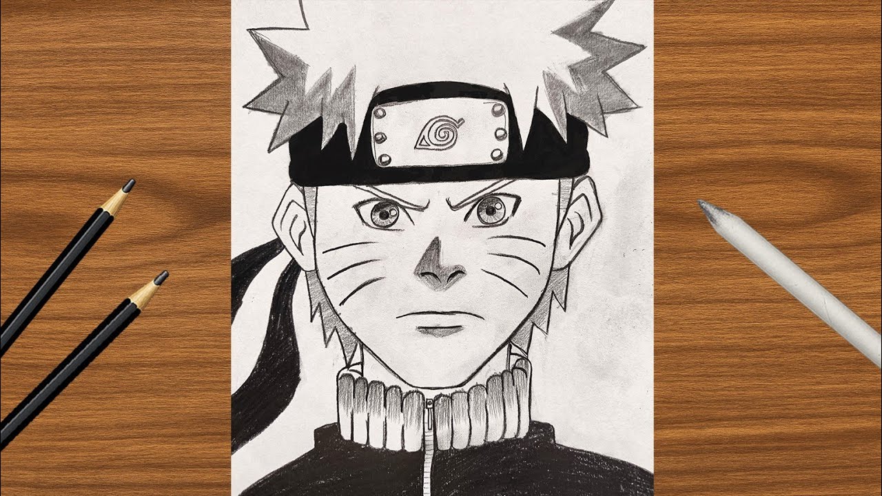 How to draw Naruto uzumaki , step by step anime drawing , easy drawing for beginners 