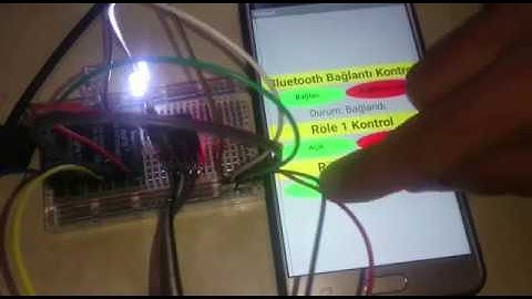 Arduino ile bluetooth kontrollü röle kontrol projesi