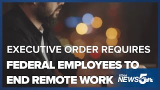 President Trump signs executive order requiring federal employees working remote to return to work