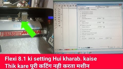 Flexi 8.1 Plotter not cutting clear vinyl, how to set it up