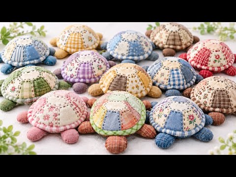 💎DIY Cute Patchwork Turtles 🐢 | Easy Scrap Fabric Sewing Ideas -  💎DIY Cute Patchwork Turtles 🐢 | Easy Scrap Fabric Sewing Ideas