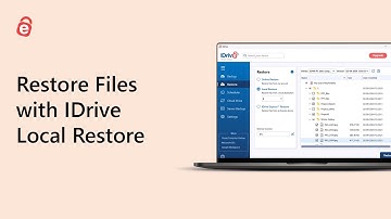 How to Restore Files/Folders from Local Storage Devices | IDrive Local Restore