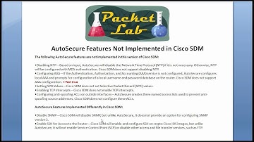 One-Step Lockdown with Cisco SDM - Part 2