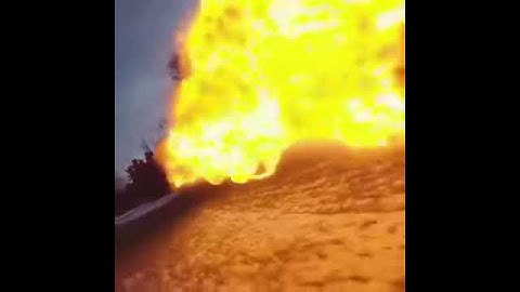 Badass drone footage of a Flame Thrower
