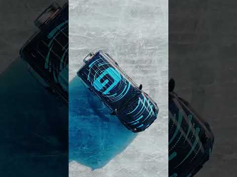 Slippery surfaces and extreme cold: The electric G-Class in extreme winter conditions. | #shorts