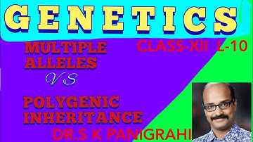 MULTIPLE ALLELES vs POLYGENIC INHERITANCE