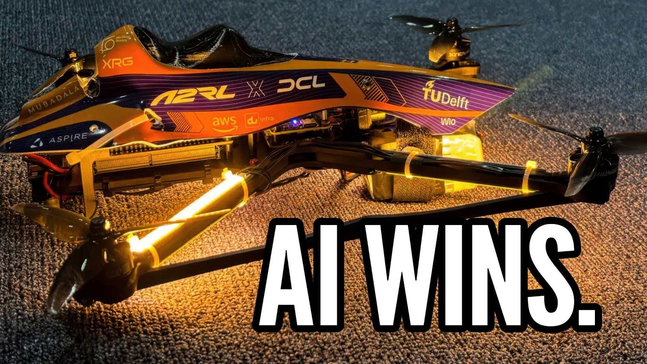 МИРОВОЙ РЕКОРД - Искусственный интеллект победил чемпионов по гонкам на FPV-дронах ‼️ 🚨 #ainews