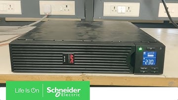 How to Set Amp-Hour Rating of Battery in UPS SRC2KUXI Through a Display | Schneider Electric Support