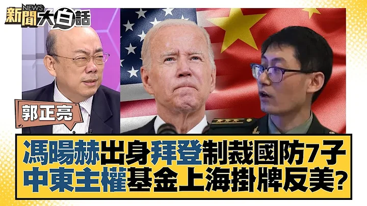 冯旸赫出身拜登制裁国防7子 中东主权基金上海挂牌反美？ 新闻大白话@tvbstalk 20230717 - 天天要闻