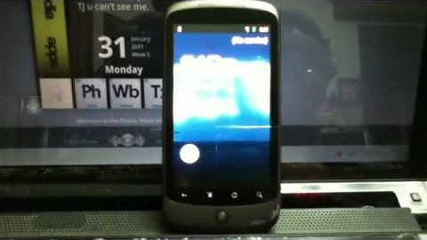 Nexus 1 with Android Honeycomb Boot Animation .avi