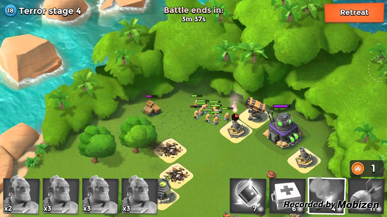 Dr. Terror lvl 18, Stage 4 - Boom Beach Tips & Tricks