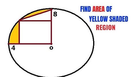 Calculate area of the two Yellow shaded region | Important Geometry and Algebra skills explained