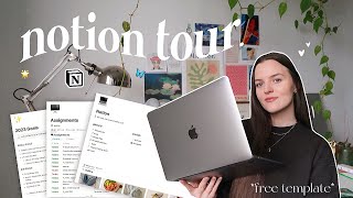 Notion Tour | how i organise my life, college, youtube &amp; finances *free template*