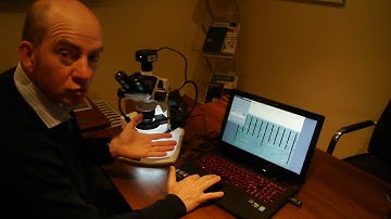 Calibration of microscope using iWorks image capture and measure