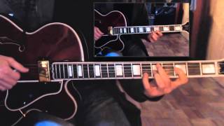 Video thumbnail of "Jazz Guitar Chords - Meditation - (A.C.Jobim) - Melody & Chords comping"