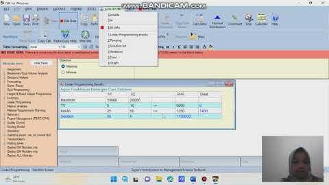 Pembahasan Soal 8 Linear Programming