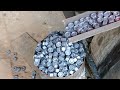 Making Hex Nut with Old Iron Rods