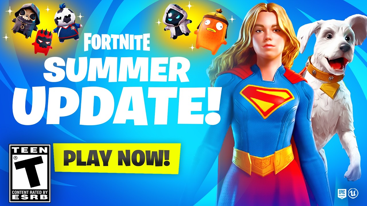 *NEW* FORTNITE UPDATE TONIGHT! NEW SUPERGIRL, SPRITES, & MORE! (LIVE)
