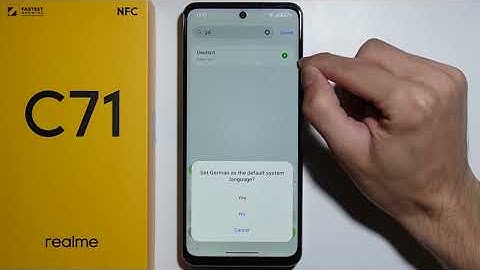 Realme C71: Hoe verander ik de taal?