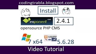Celebrity Install ExponentCMS 2.4.1 with XAMPP 5.6.28 on Windows 7 localhost  - opensource PHP CMS byAO Profile