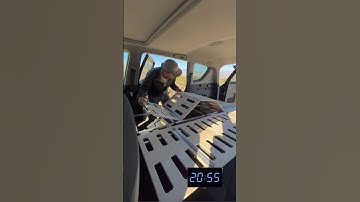 This Sleeping Platform Folds Into The Trunk #suvcamper